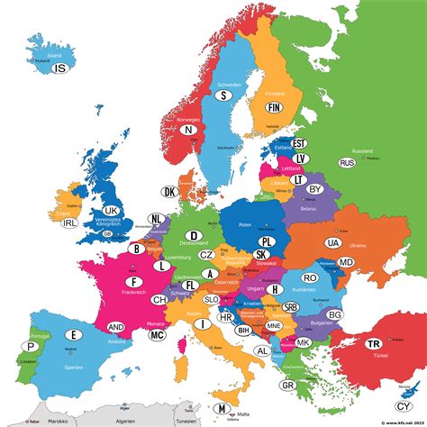 autokennzeichen europa liste
